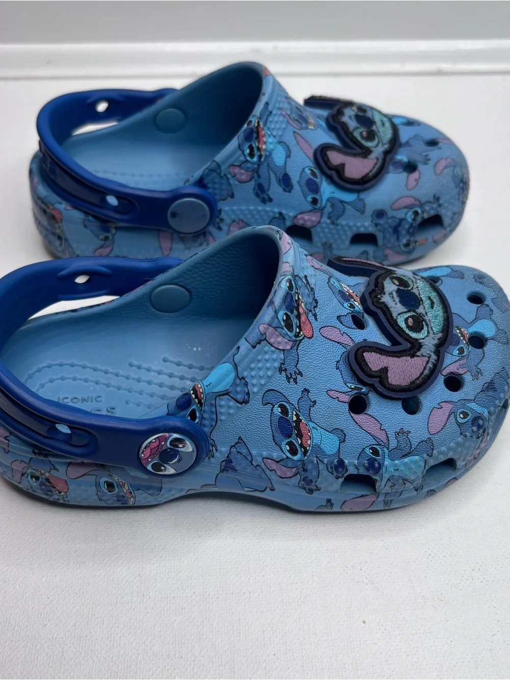 CROCS Lilo and stitch Kids Blue Character Sandals toddler C9